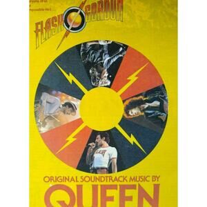 Queen Flash Gordon Movie Soundtrack AD 1980 Vintage Artwork Hard Rock Music
